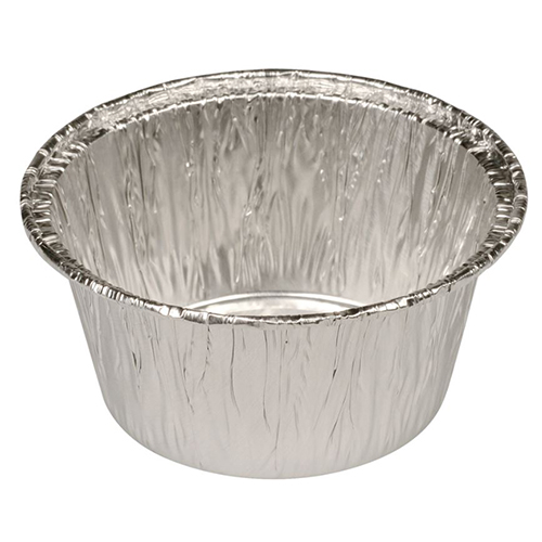Caserola rotunda din aluminiu 3.7cm, Ø8cm, 115 ml, Abena