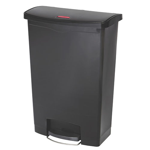 Container Slim Jim Step-On/Front Step 50 L, Rubbermaid negru 