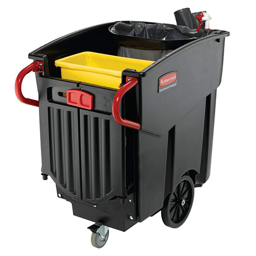 Colector deseuri mobil Mega Brute 450 L, negru, Rubbermaid