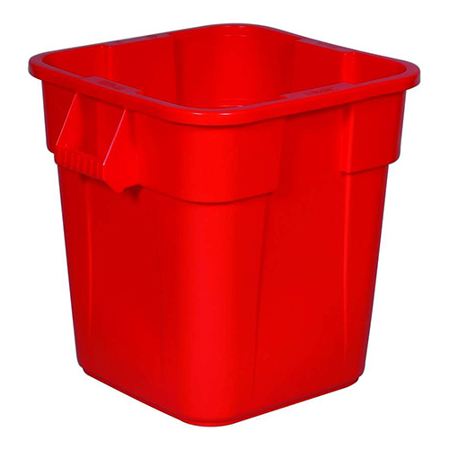 Container Brute patrat 106 L, Rubbermaid rosu 