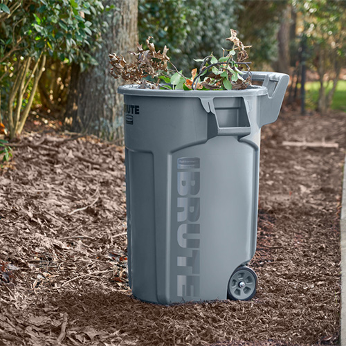 Container Brute cu roti de transport 166.5 L, gri, Rubbermaid