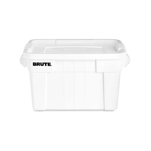Container Brute Tote cu capac 76L, Rubbermaid alb 