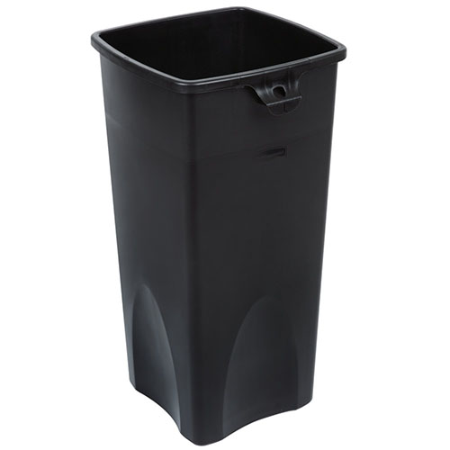 Container colectare deseuri Untouchable 87 L, Rubbermaid, negru