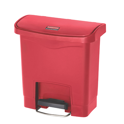 Container Slim Jim Step-On/Front Step 15 L - Rubbbermaid rosu 