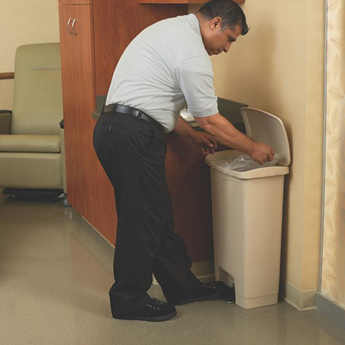 Container Slim Jim Step-On/Front Step 50 L, Rubbermaid