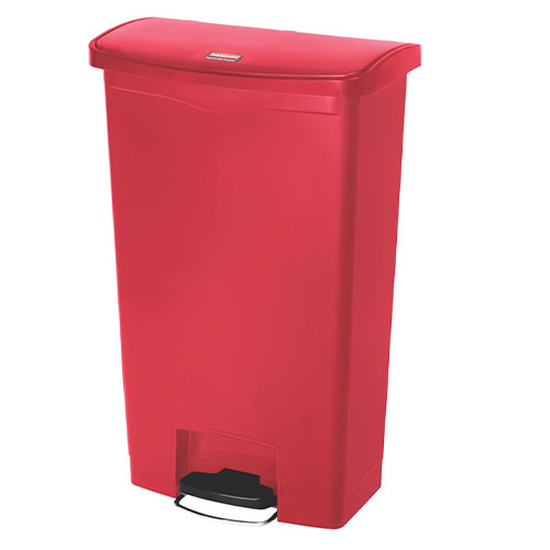 Container Slim Jim Step-On/Front Step 50 L, Rubbermaid rosu 