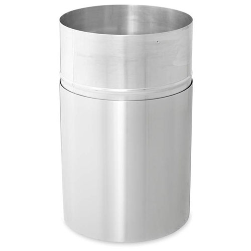 Cos gunoi ATRIUM 132.5 L, aluminiu, Rubbermaid
