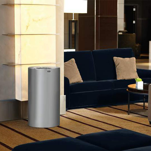 Cos gunoi ATRIUM 132.5 L, aluminiu, Rubbermaid