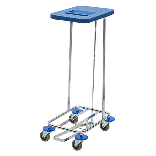 Carucior colectare lenjerie Meditrans single, albastru, Vermop
