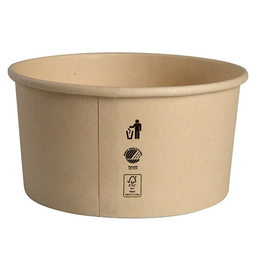 Cupa biodegradabila pentru inghetata-desert 4.7cm, Ø8.9cm, 170 ml, Abena