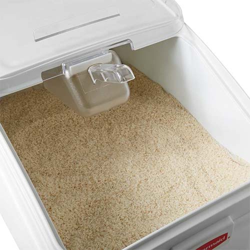 Cutie depozitare alimente ProSave 116 L cu scafa, alba, Rubbermaid
