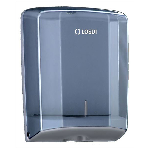 Dispenser prosoape de maini pliate, ABS, Losdi, alb albastru-inchis 
