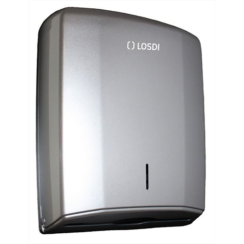 Dispenser prosoape de maini pliate, ABS, Losdi, alb gri 