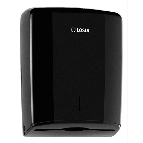Dispenser prosoape de maini pliate, ABS, Losdi, alb negru 