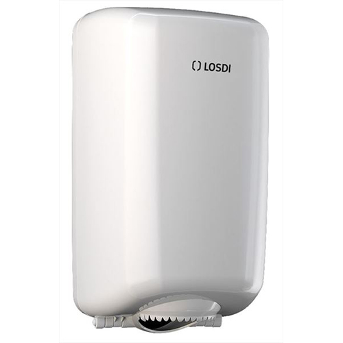Dispenser prosoape de maini rola mini cu derulare centrala ABS, Losdi, alb