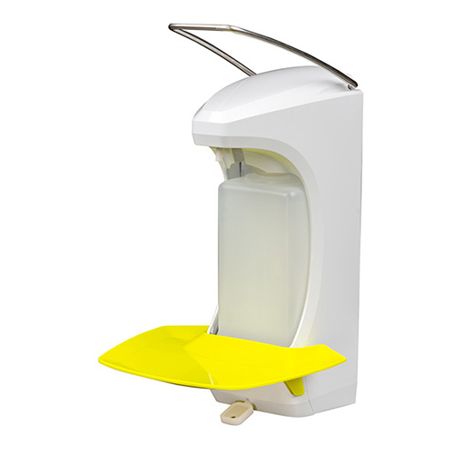 Dispenser sapun lichid / dezinfectant RX 5 M cu tavita 500 ml, plastic - Ophardt, galben