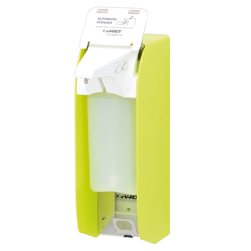 Dispenser sapun lichid / dezinfectant Touchless Hi-Vis cu senzor, 500 ml, aluminiu - OpHardt, galben