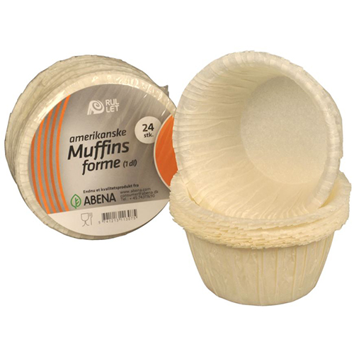 Forme de copt biodegradabile 3.5cm, Ø5cm, Abena