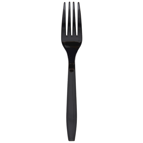 Furculita de unica folosinta 18 cm, negru, Abena