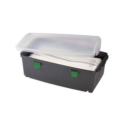 Galeata Moboxx cu clips, antracit/rosie, Vermop, albastru verde 