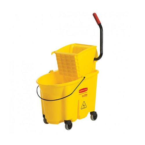 Galeata WaveBrake Combo cu storcator lateral 33 L, galbena, Rubbermaid
