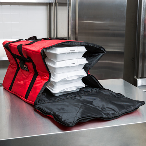 Geanta termoizolanta transport alimente mare, rosie, Rubbermaid