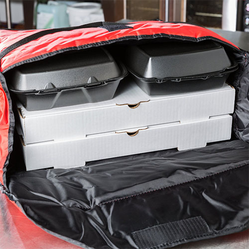 Geanta termoizolanta transport alimente medie, rosie, Rubbermaid