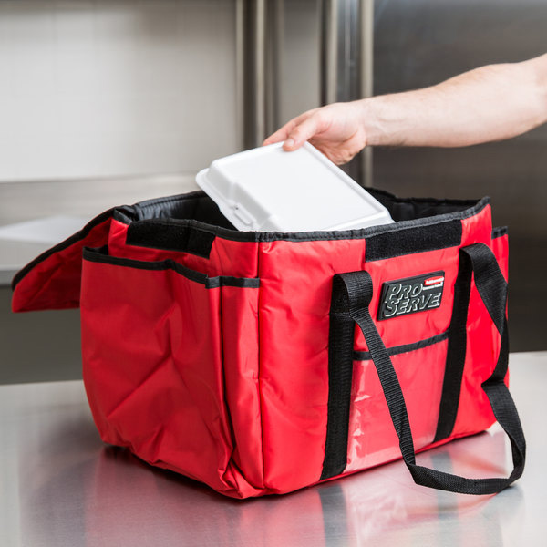 Geanta termoizolanta transport alimente, rosie, Rubbermaid