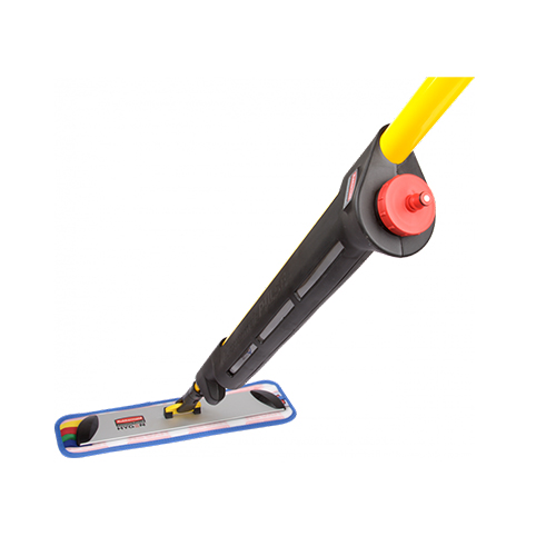 Kit sistem talpa mop Hygen Pulse o fata + 2 mopuri, galben/negru, Rubbermaid