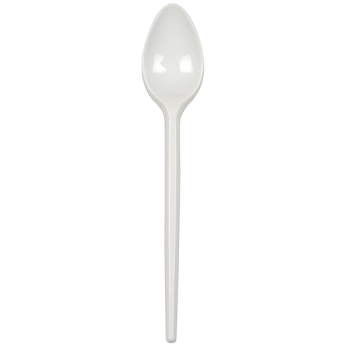 Lingurita de unica folosinta pentru cafea 11 cm, alb , Abena
