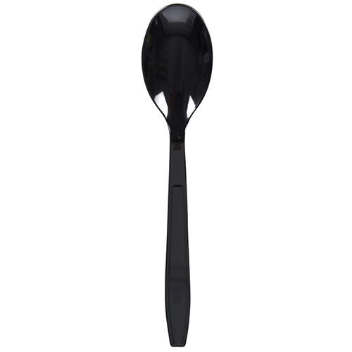 Lingura de unica folosinta 18 cm, negru, Abena