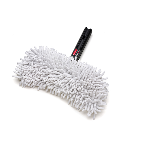 Mop plat Hygen-Flexi Frame microfibra cu franjuri 29 cm, alb, Rubbermaid