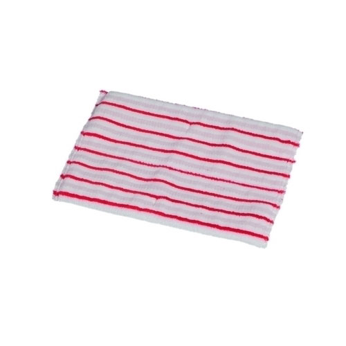 Mop plat Twix cu insertii abrazive 30 cm, alb/rosu, Vermop