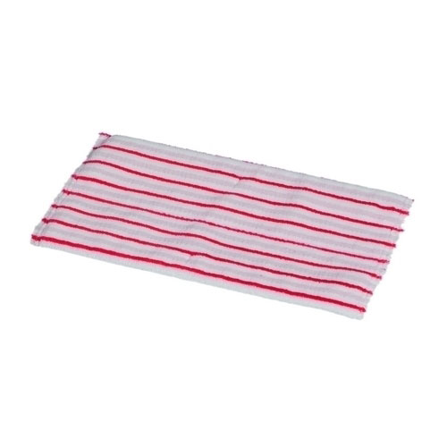 Mop plat Twixter cu insertii abrazive 40 cm, alb/rosu, Vermop