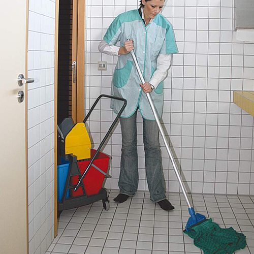 Mop Web Foot Tube microfibra, verde, Rubbermaid