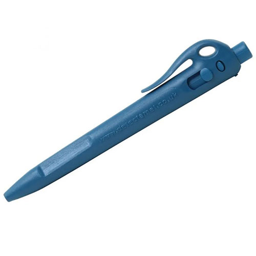 Pix Elephant metal detectabil, retractabil, albastru, Detectamet
