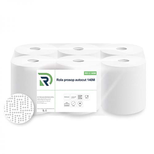 Prosoape de maini din hartie, rola autocut, Eurocarta