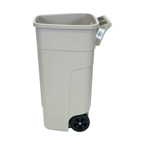 Pubela mobila fara capac 100L, bej, Rubbermaid