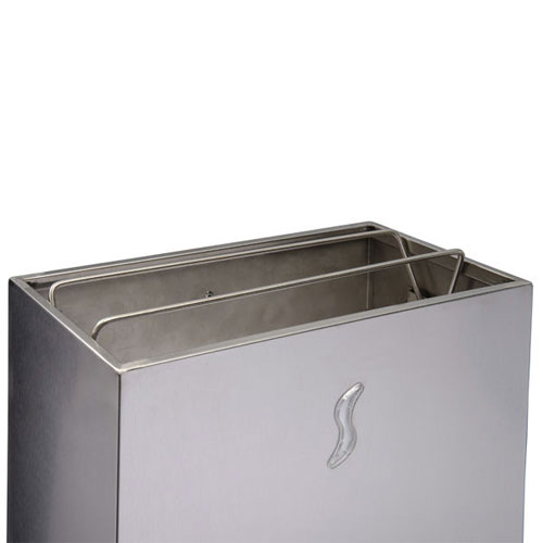 Cos de gunoi cu push 25 L inox AISI 304, satinat, Medial International