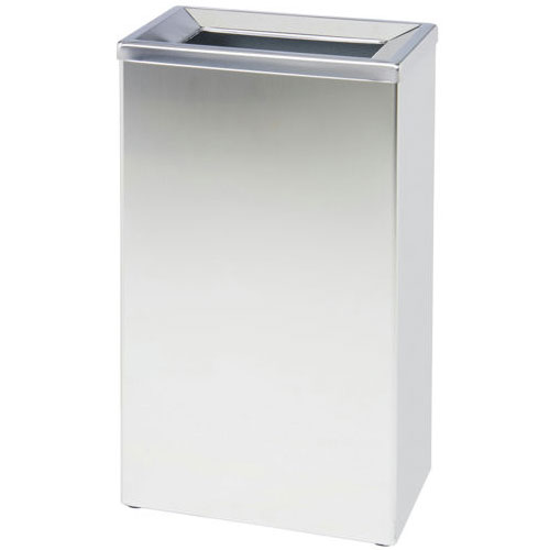 Cos de gunoi cu push 25 L inox AISI 304, satinat, Medial International