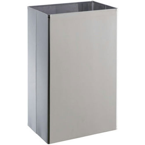 Cos de gunoi fara capac 25 L inox AISI 304, Bob satinat, Medial International