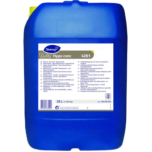 Agent de albire pe baza de clor, Clax Hypo Conc 42B1, 20L, Diversey