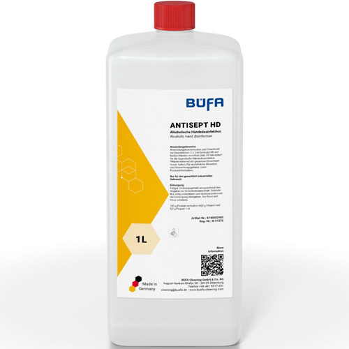 Dezinfectant maini pe baza de alcool, 1L, Antisept HD, Bufa