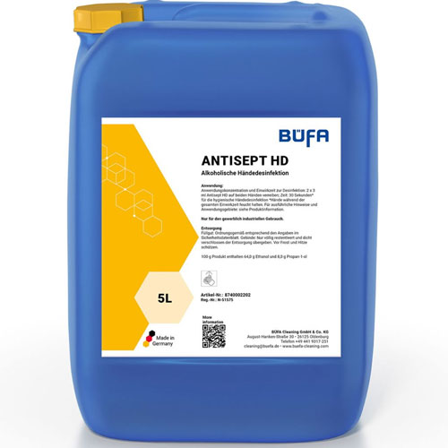 Antisept HD - Dezinfectant maini pe baza de alcool, 5 L, Bufa