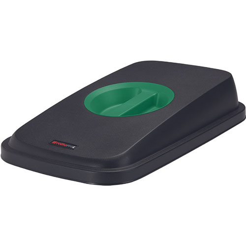 Capac deseuri cu maner pentru container Selecto Premium/Geo 55L/70L, Rothopro, rosu verde 