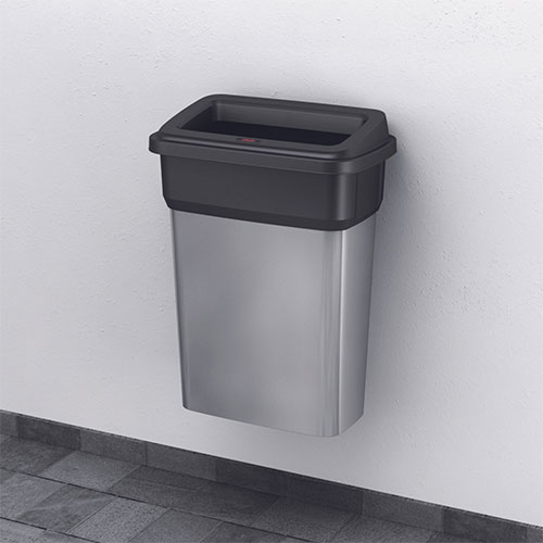 Capac deseuri montabil in perete pentru container Selecto Premium/Geo 55L/70L, negru, Rothopro