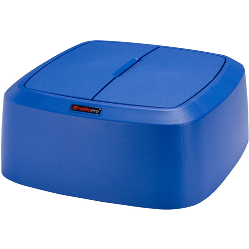 Capac patrat cu balamale pentru container Iris/Modo, Rothopro, albastru