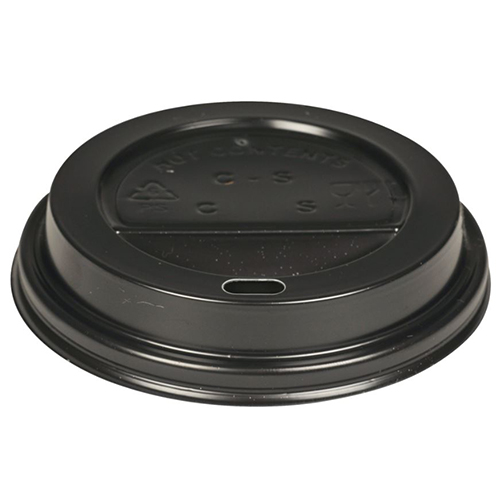 Capac PS pahar bauturi calde Ø9 cm, negru, Abena