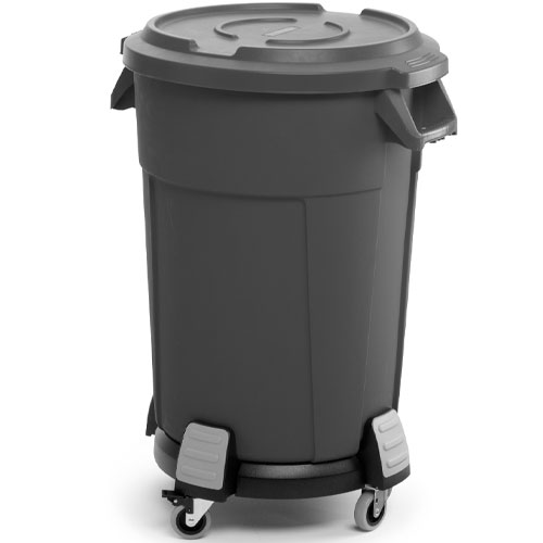 Carucior containere Titan 85L/120L, negru, Rothopro