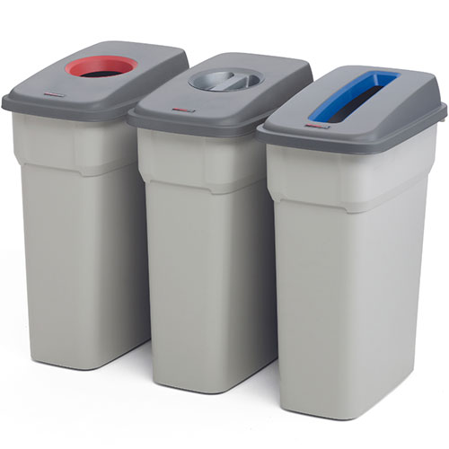 Container mare colectare selectiva deseuri Selecto 70L, Rothopro, negru